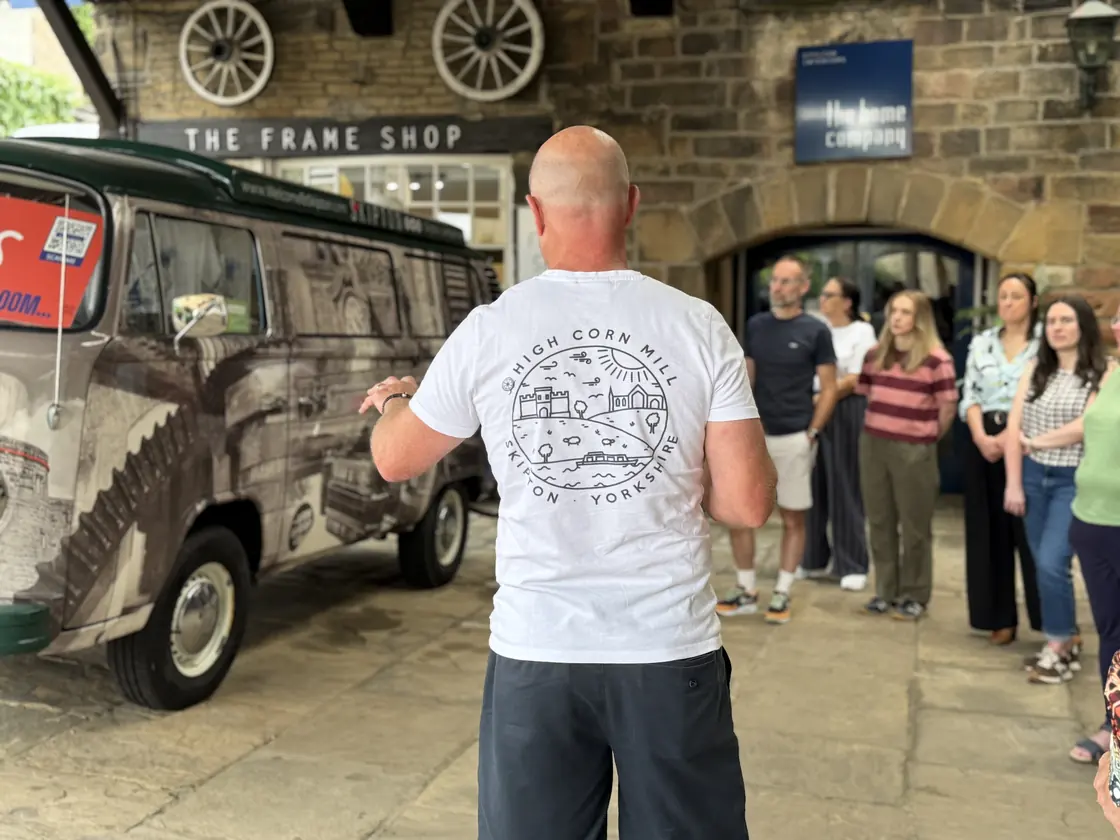 The courtyard at High Corn Mill